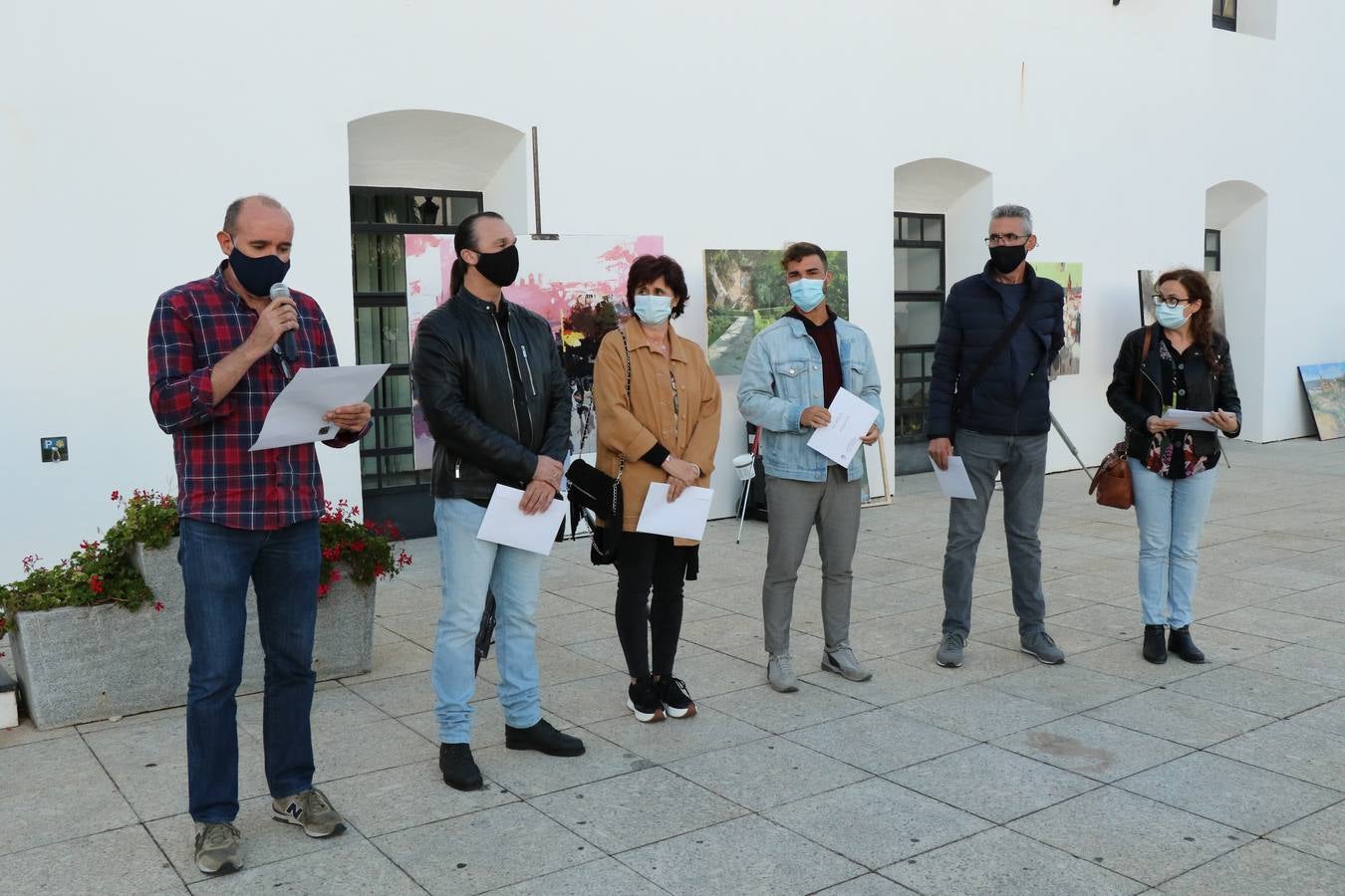 Un momento de la entrega de premios en el recinto amurallado de La Alcazaba.