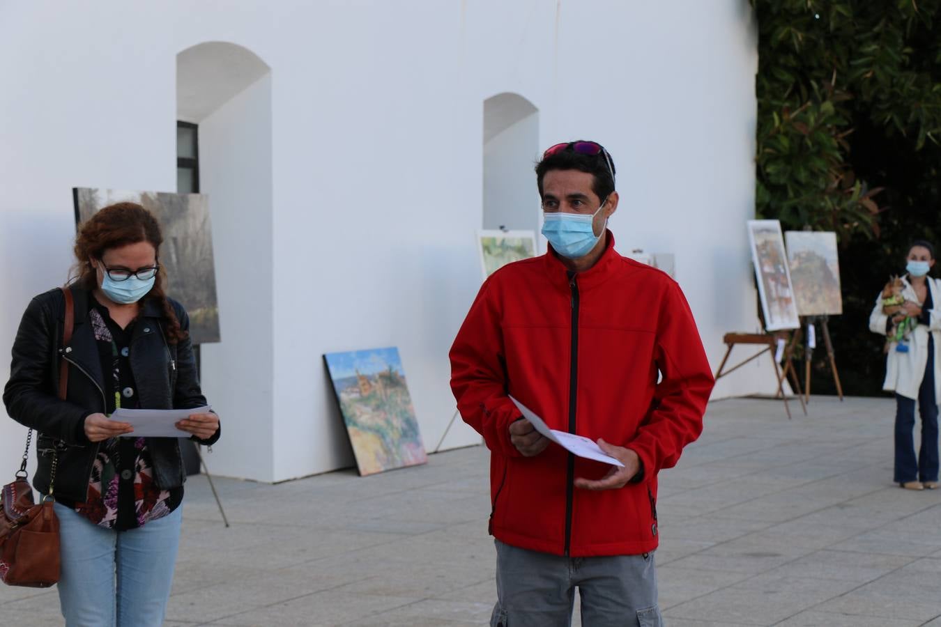 Un momento de la entrega de premios en el recinto amurallado de La Alcazaba.
