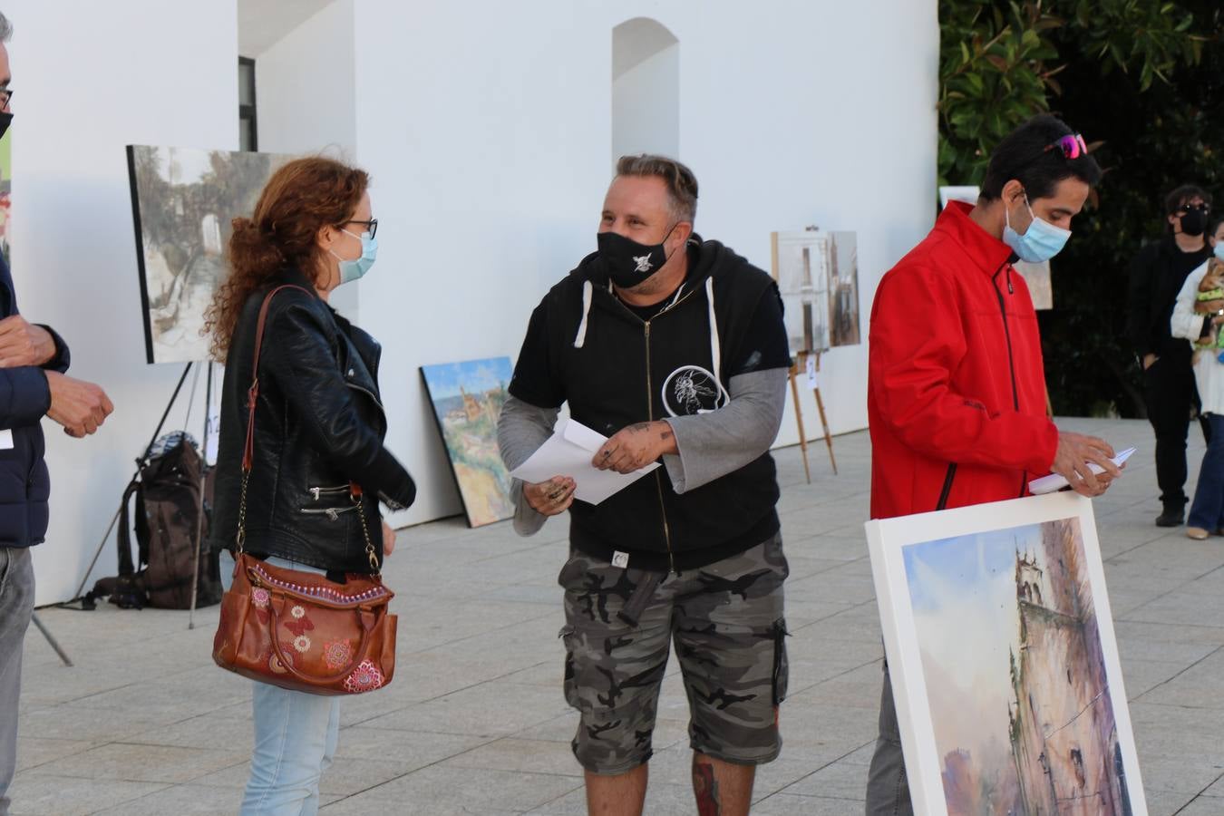 Un momento de la entrega de premios en el recinto amurallado de La Alcazaba.