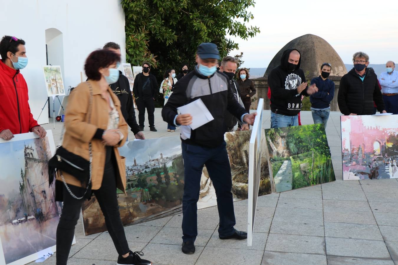 Un momento de la entrega de premios en el recinto amurallado de La Alcazaba.