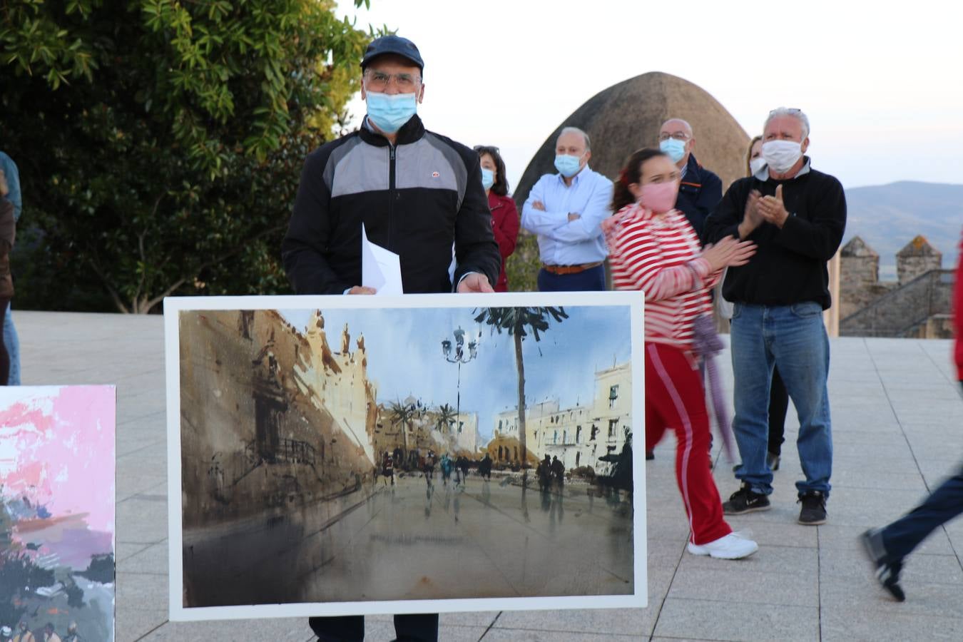 Un momento de la entrega de premios en el recinto amurallado de La Alcazaba.