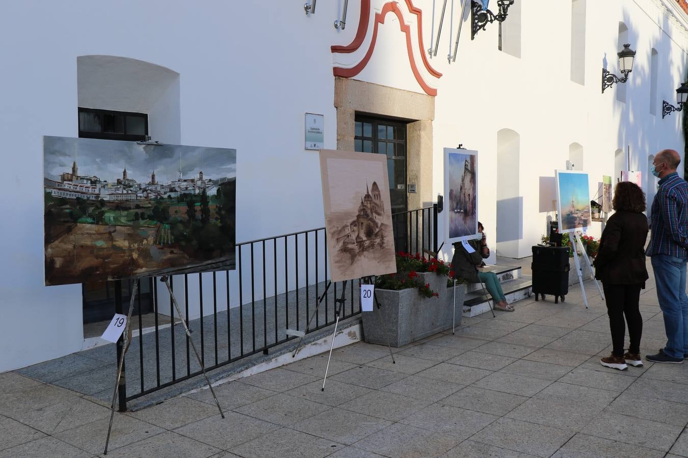 Un momento de la entrega de premios en el recinto amurallado de La Alcazaba.