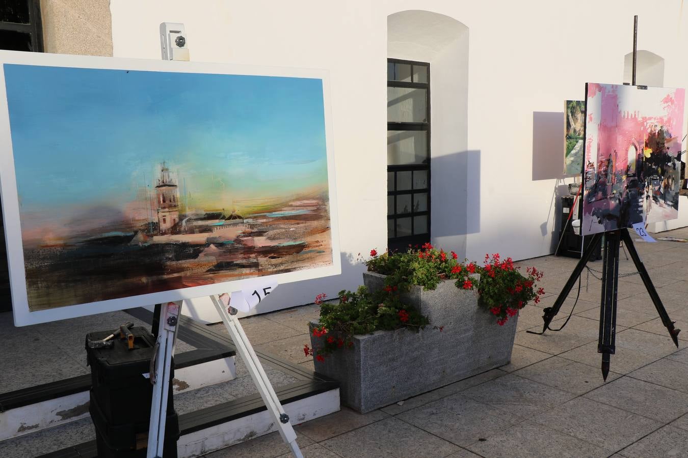 Un momento de la entrega de premios en el recinto amurallado de La Alcazaba.