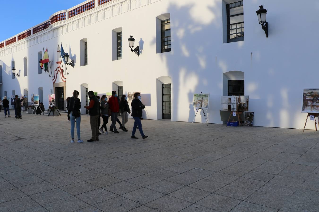 Un momento de la entrega de premios en el recinto amurallado de La Alcazaba.