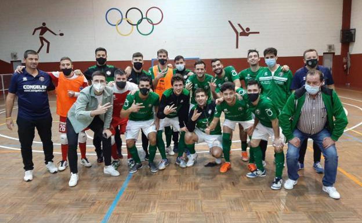 El Jerez Futsal celebra una nueva victoria casera.