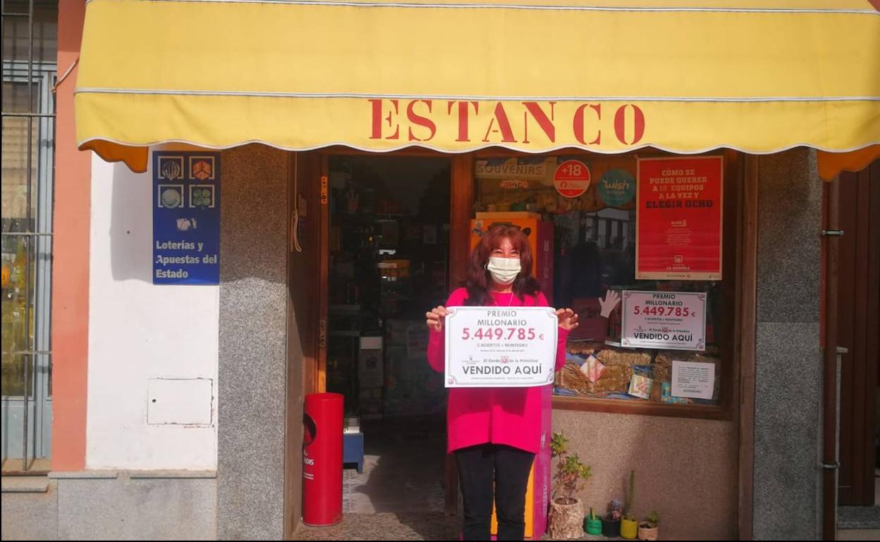 El Gordo de la Primitiva deja un premio de 5.449.785 euros en Jerez de los Caballeros