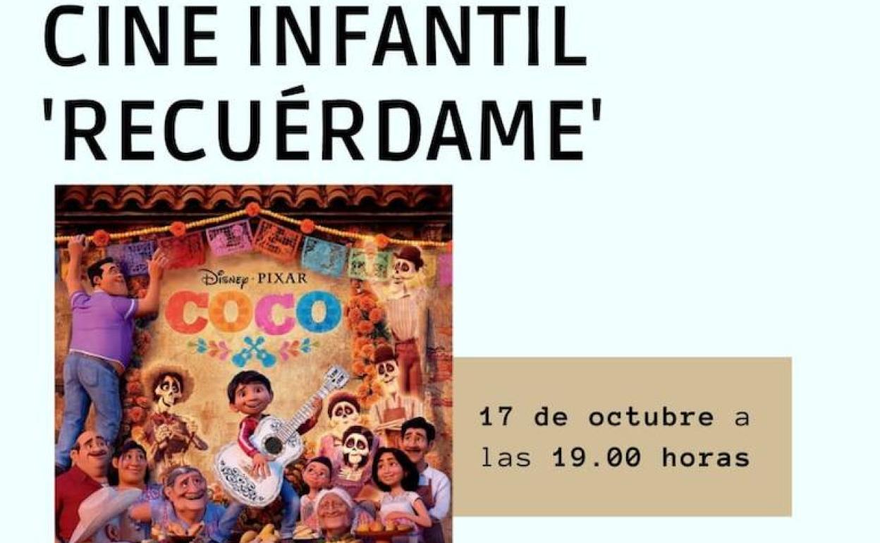 AFAD Jerez Sierra Suroeste propone, este domingo, la proyección de 'Coco', enmarcada en su ciclo de cine infantil 'Recuérdame'