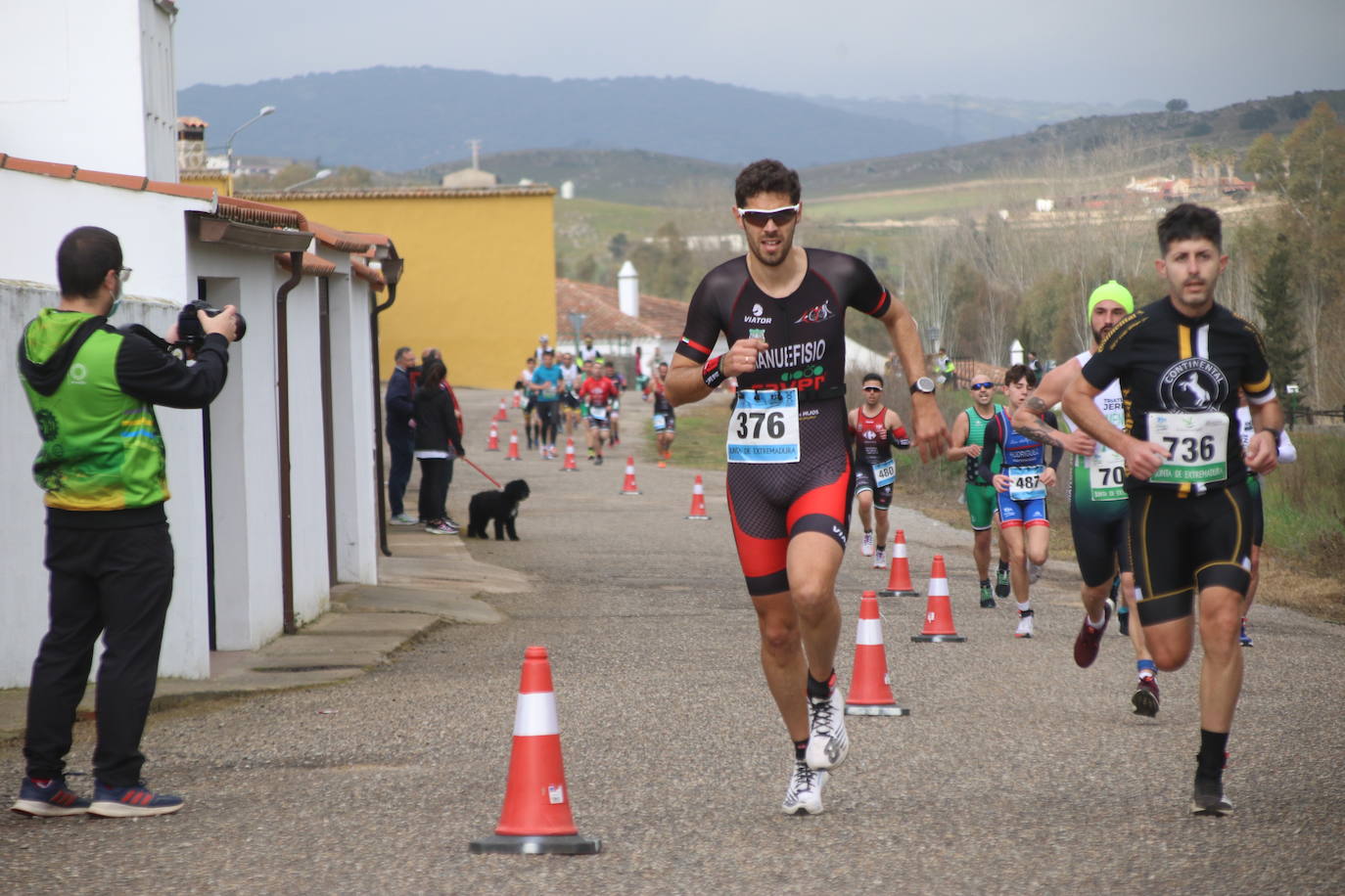 Fotos: Carlos Cobos e Irene Cascajosa ganan el II Duatlón Cross &#039;Dehesa de Jerez&#039;