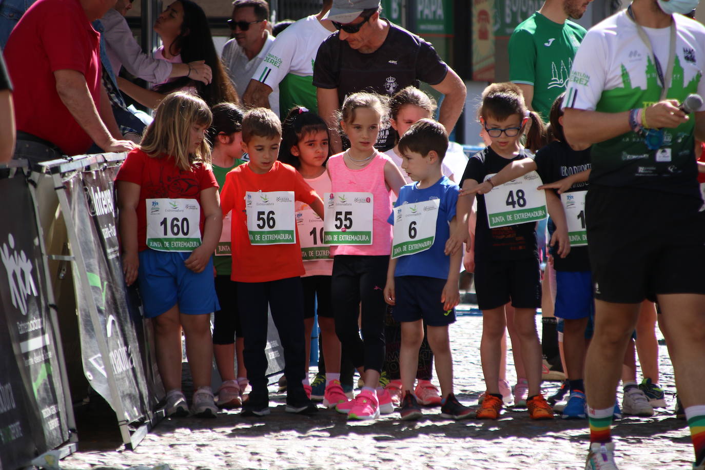 Fotos: Bruno Paixão y Anabel Benítez, vencedores de la XXIII Carrera Popular de Jerez de los Caballeros