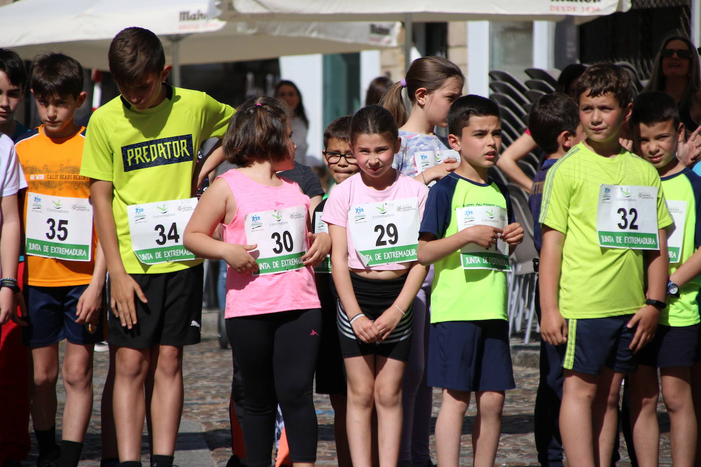 Fotos: Bruno Paixão y Anabel Benítez, vencedores de la XXIII Carrera Popular de Jerez de los Caballeros