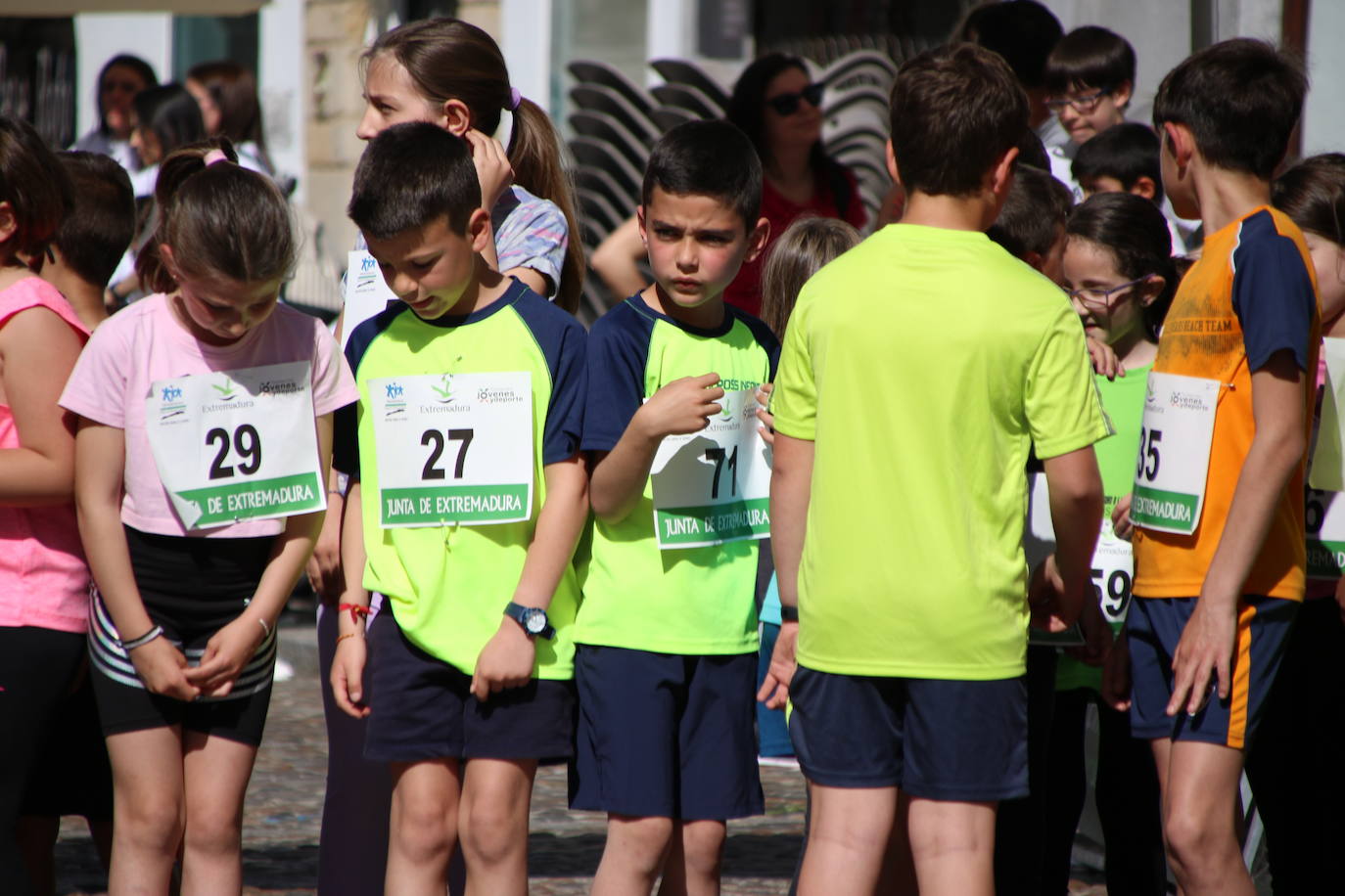 Fotos: Bruno Paixão y Anabel Benítez, vencedores de la XXIII Carrera Popular de Jerez de los Caballeros