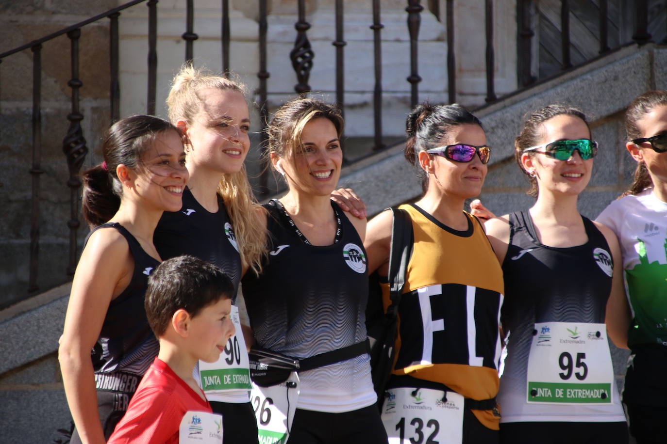 Fotos: Bruno Paixão y Anabel Benítez, vencedores de la XXIII Carrera Popular de Jerez de los Caballeros