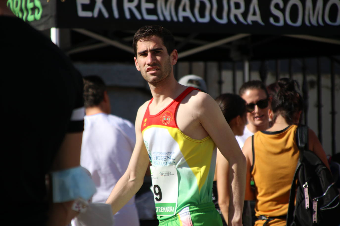 Fotos: Bruno Paixão y Anabel Benítez, vencedores de la XXIII Carrera Popular de Jerez de los Caballeros