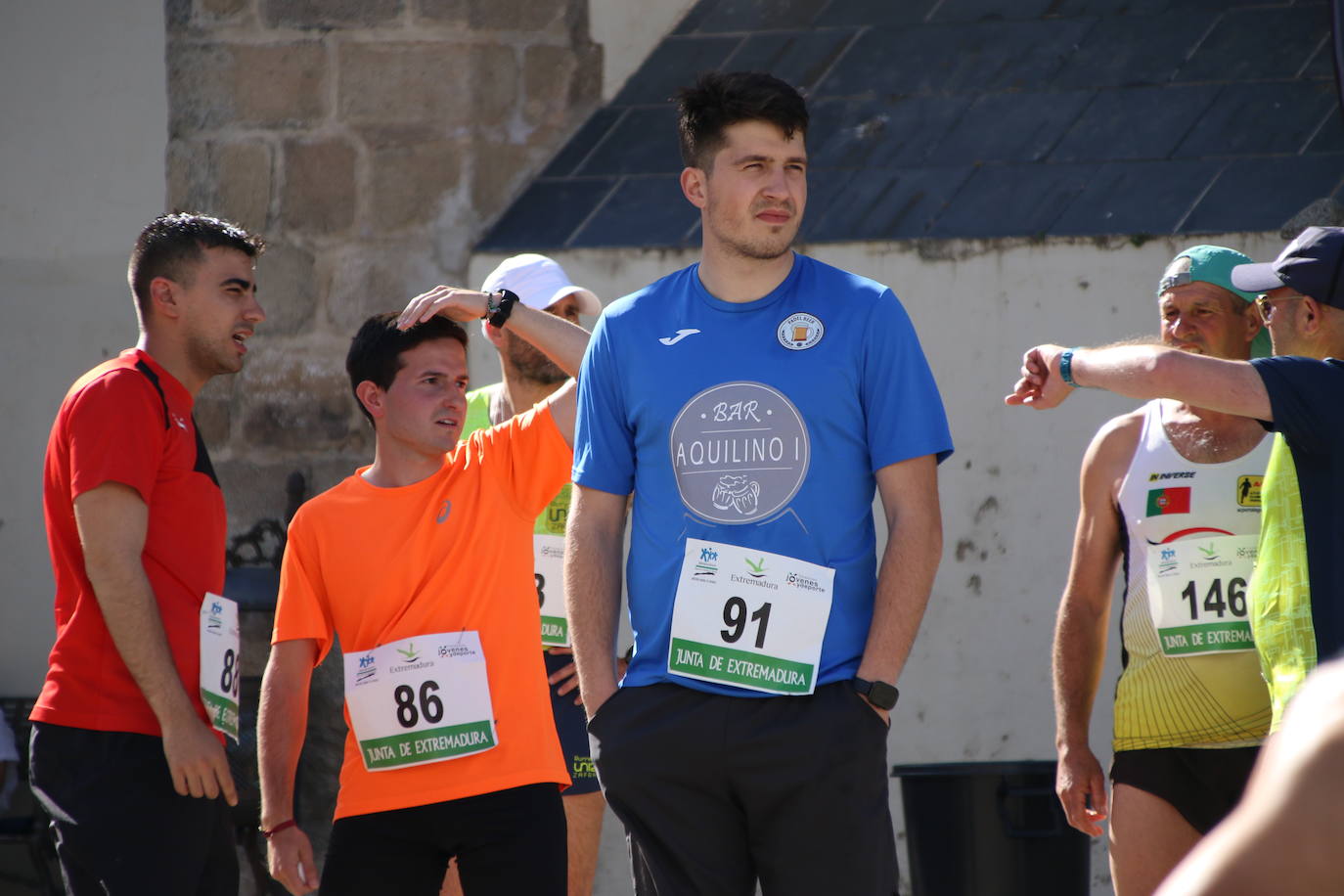 Fotos: Bruno Paixão y Anabel Benítez, vencedores de la XXIII Carrera Popular de Jerez de los Caballeros