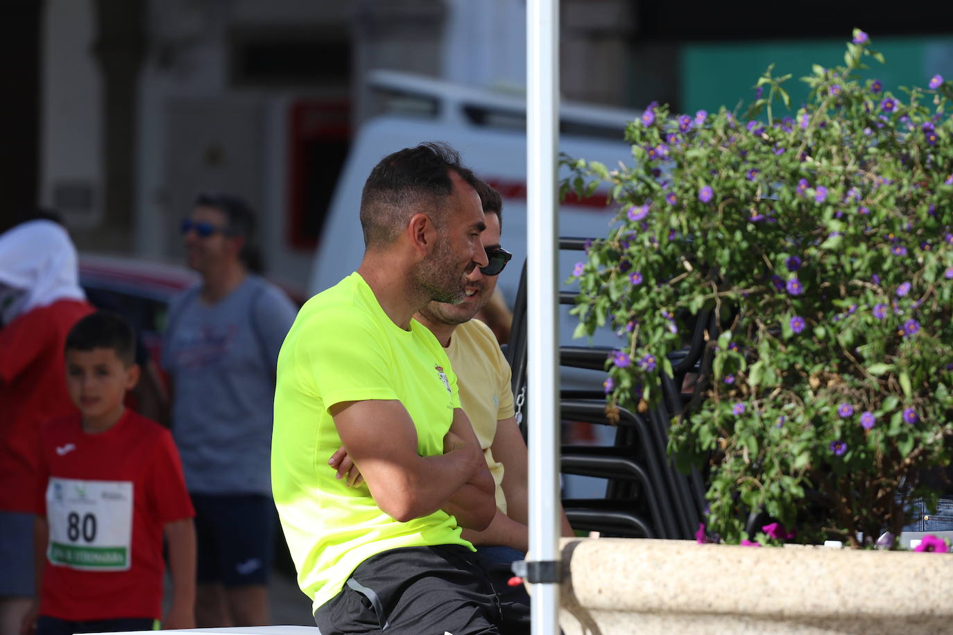 Fotos: Bruno Paixão y Anabel Benítez, vencedores de la XXIII Carrera Popular de Jerez de los Caballeros