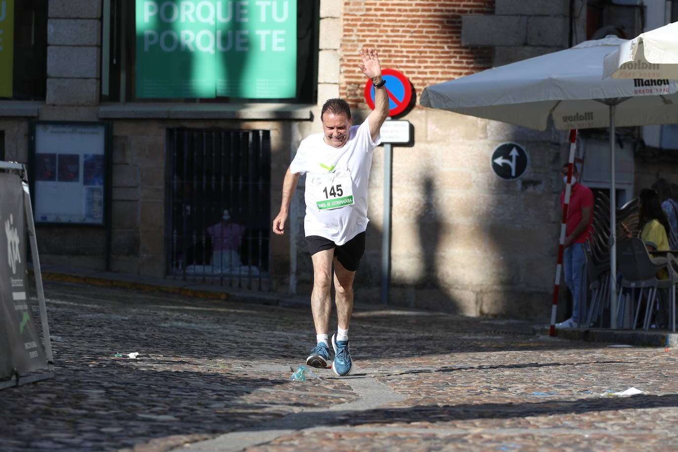Fotos: Bruno Paixão y Anabel Benítez, vencedores de la XXIII Carrera Popular de Jerez de los Caballeros