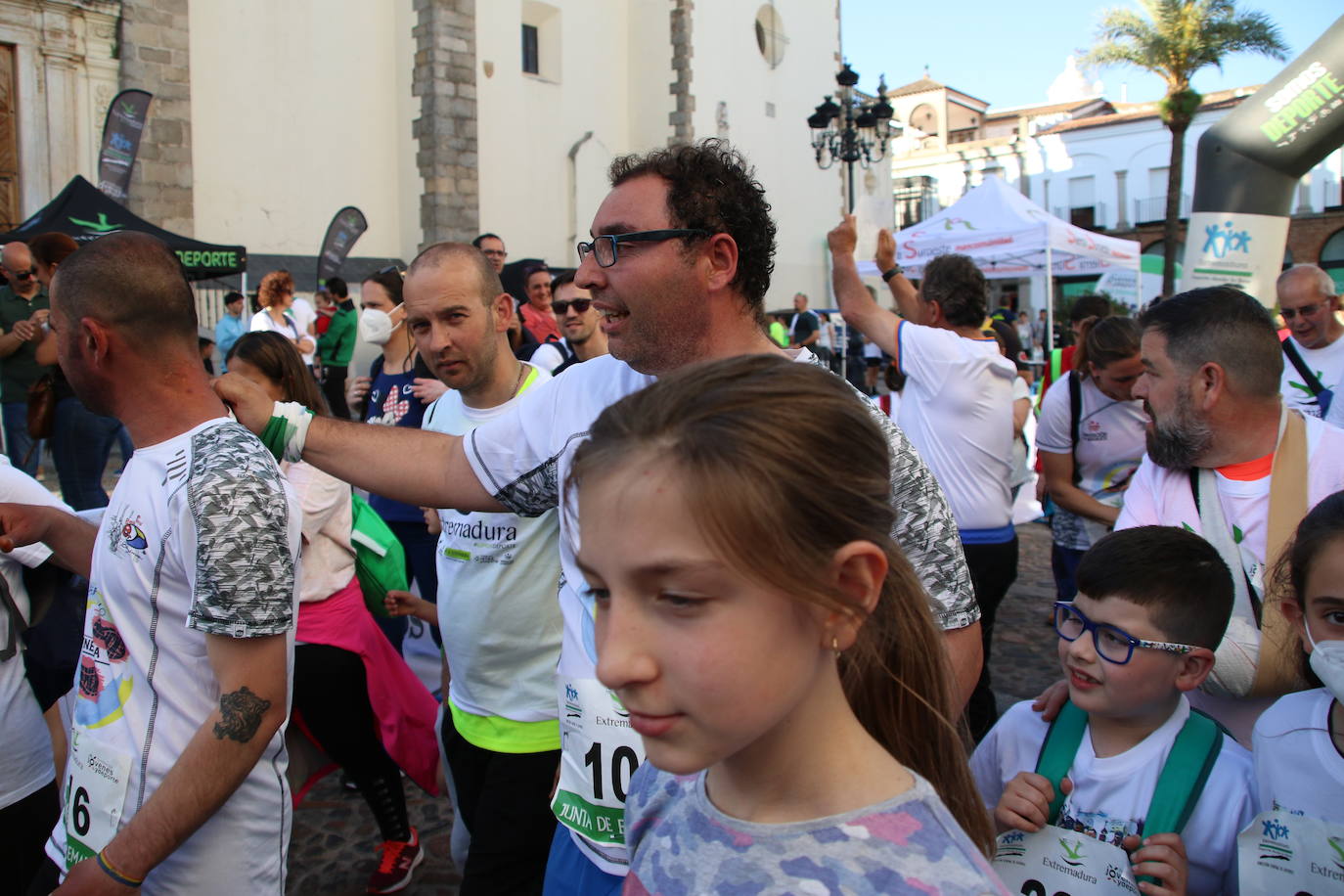 Fotos: Bruno Paixão y Anabel Benítez, vencedores de la XXIII Carrera Popular de Jerez de los Caballeros