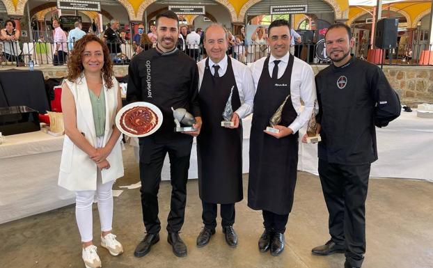 Virginia Borrallo, Javier Lavado, Juan Antonio Barbero, Alejandro Martín y José Delgado. 
