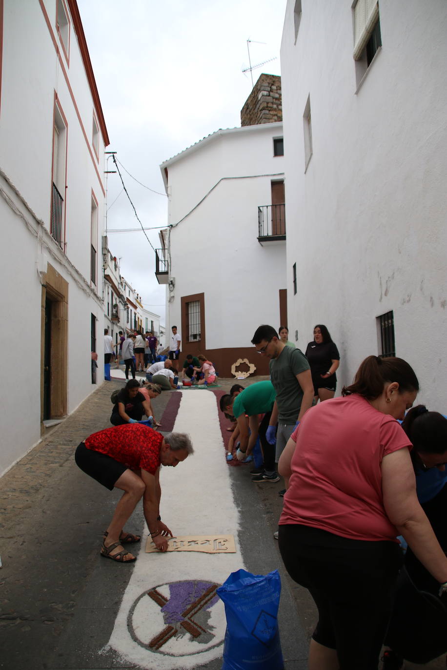 Fotos: Las alfombras de sal vuelven a engalanar las calles de Jerez para celebrar el Corpus Christi