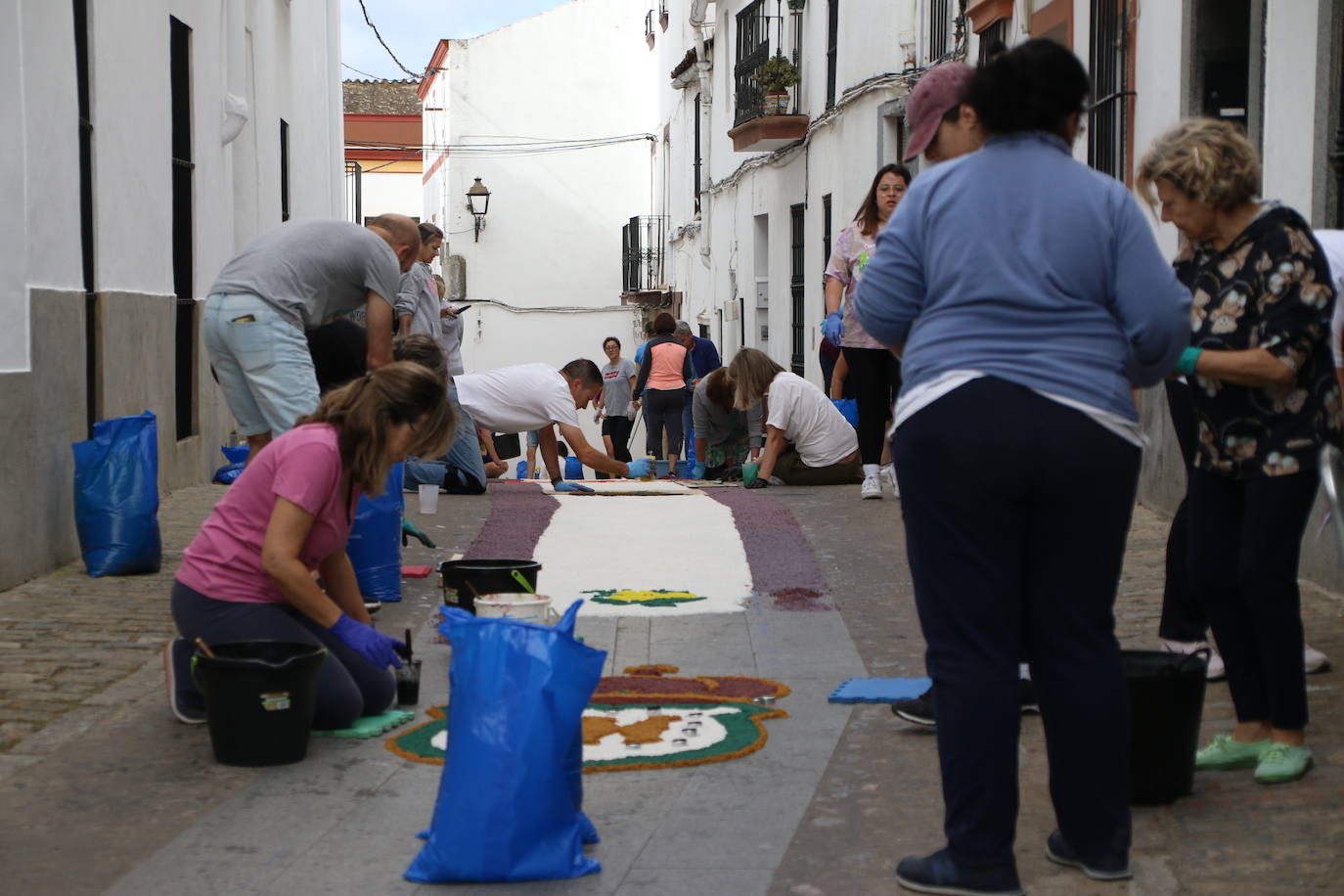 Fotos: Las alfombras de sal vuelven a engalanar las calles de Jerez para celebrar el Corpus Christi