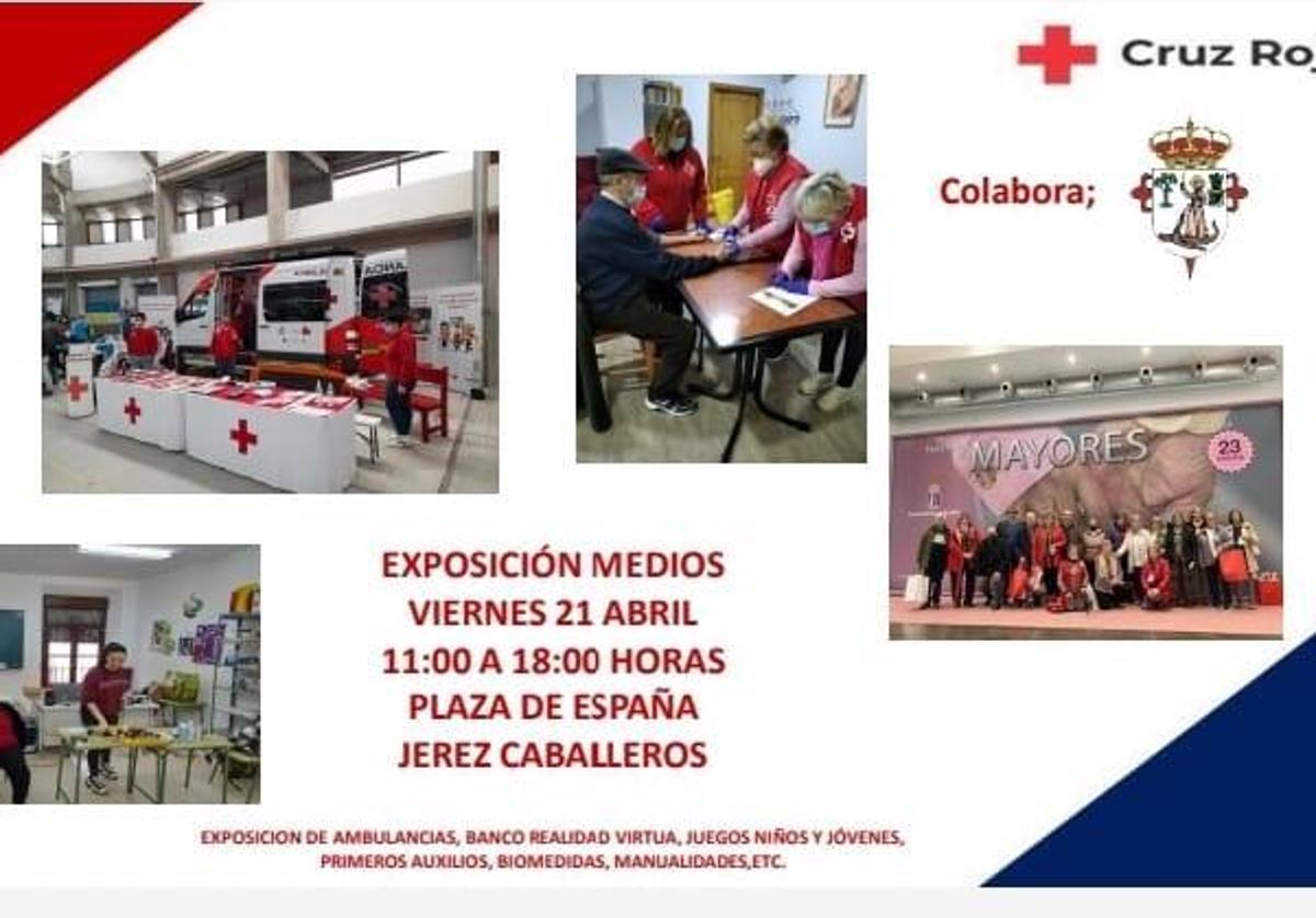Jerez acoge una exposición de medios de Cruz Roja este viernes, 21 de abril