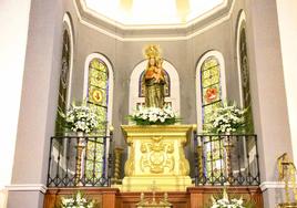 La Virgen de Aguasantas se traslada a la iglesia de Santa María este martes