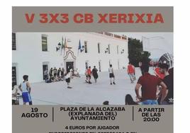 El CB Xerixia organiza, este sábado, su V «Torneo 3X3»