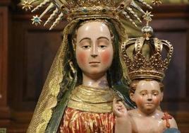 La novena en honor de la Virgen de Aguasantas comienza, este miércoles, en la iglesia de Santa María