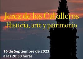 Genaro González presenta su libro «Jerez de los Caballeros. Historia, arte y patrimonio» este sábado