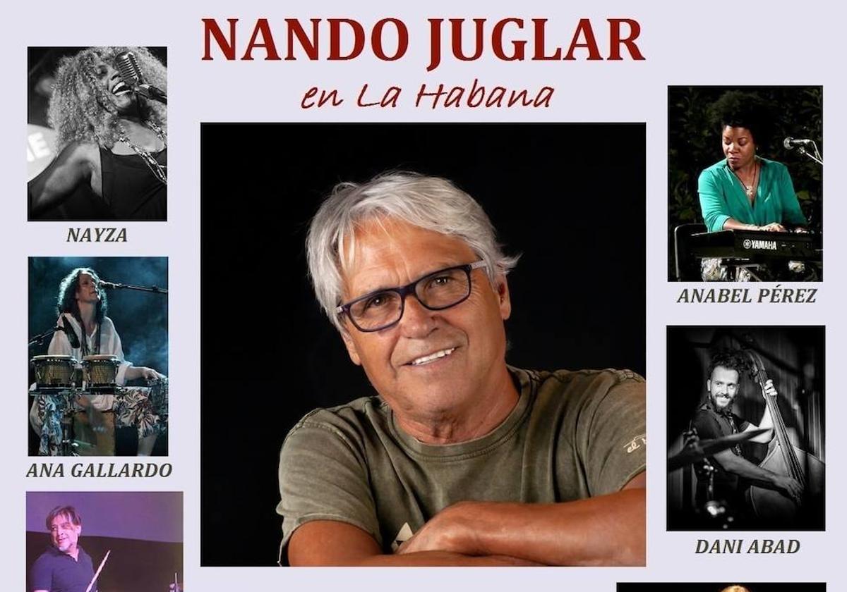 El auditorio del Conventual San Agustín acoge, este viernes, el concierto «Nando Juglar en La Habana»