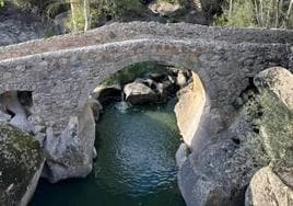 Puente romano de Brovales, pedanía de Jerez, tras ser restaurado.