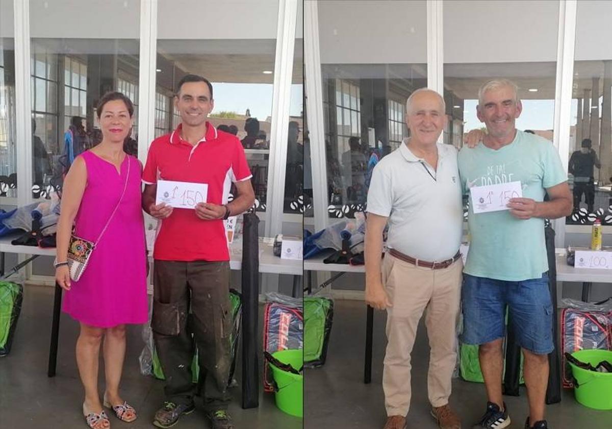 Imagen principal - Ángel Cosmo y Miguel Cortés ganan el &#039;XVII Concurso Social Nocturno&#039; celebrado en el embalse de Valuengo