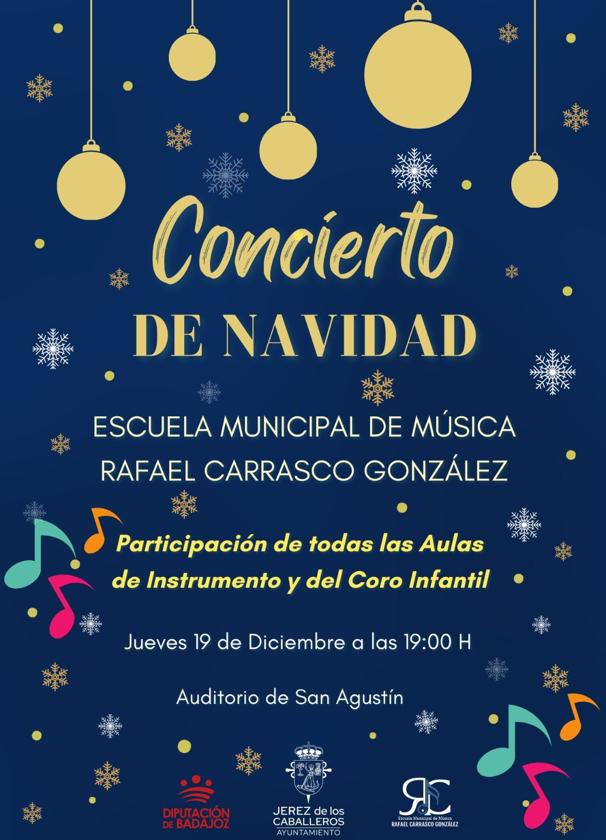 La Escuela de Música Municipal 'Rafael Carrasco González' celebra su Concierto de Navidad