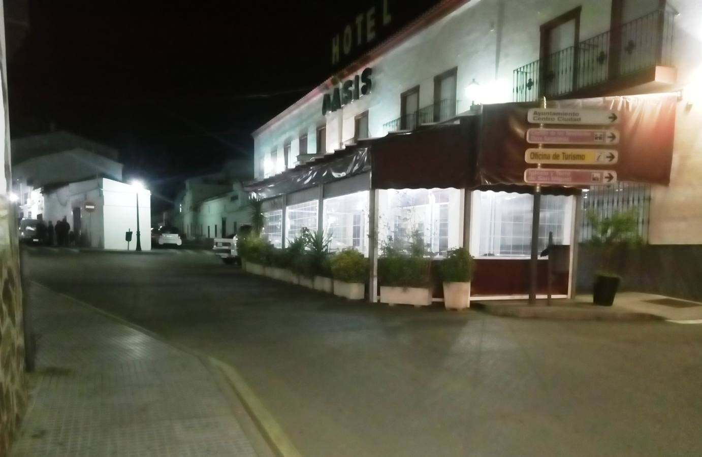 El accidente se produjo hacia  las 19´0 horas, a la altura del hotel "Oasis".