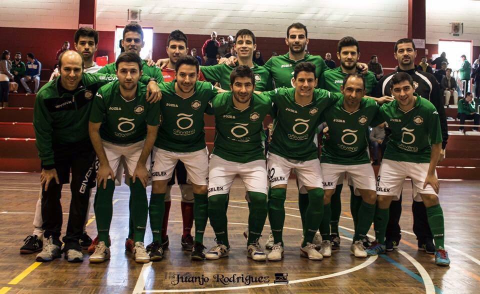Jugadores y cuerpo técnico del Jerez Futsal.Juanjo Rodríguez.