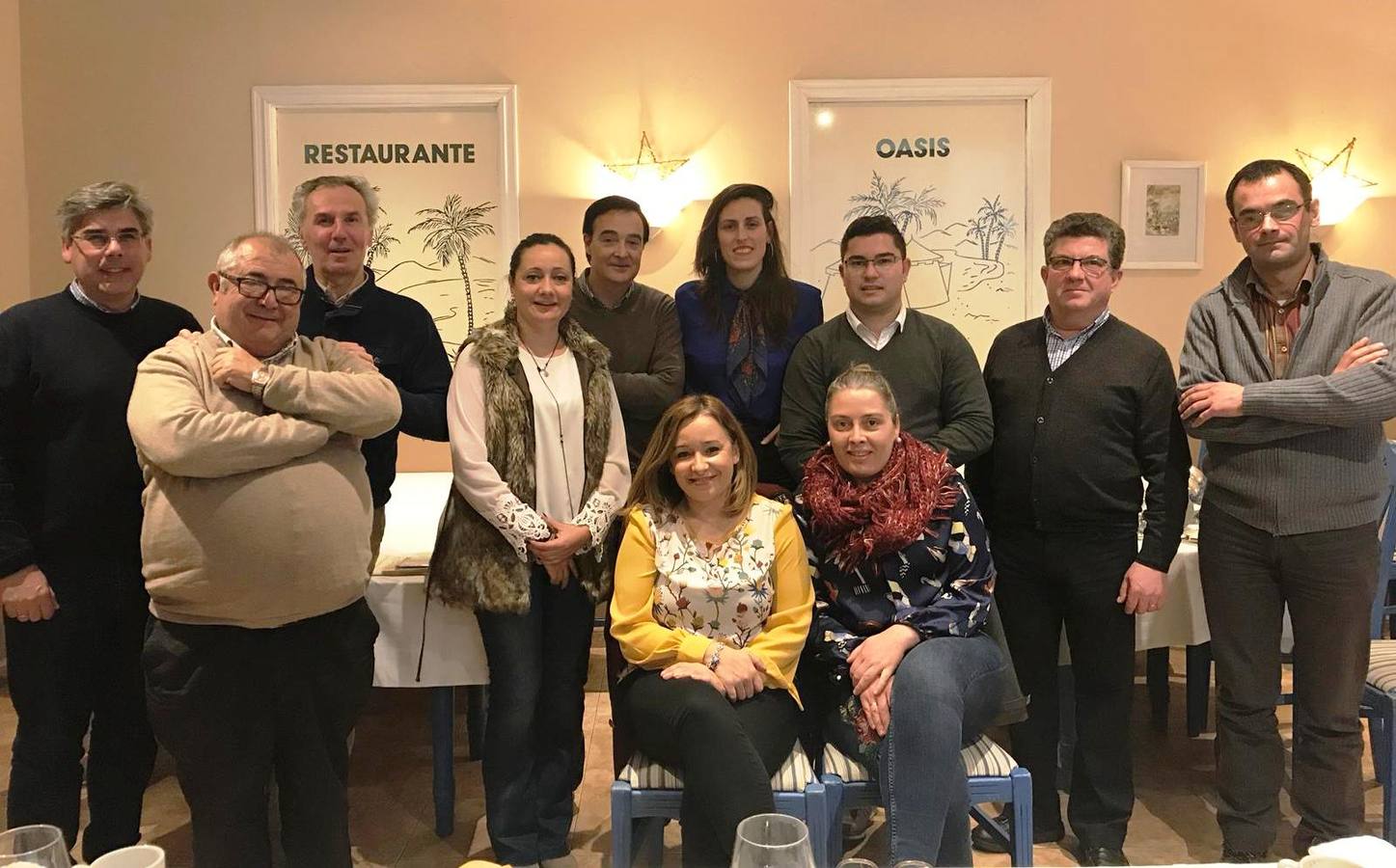 Autoridades, empresarios junto con el director de APAMEX y técnicos del proyecto ayer.