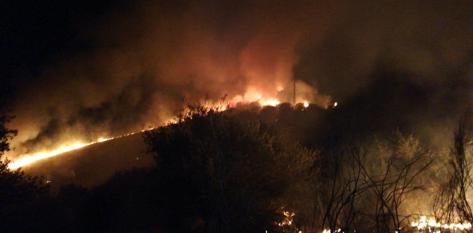 Imagen del incendio. 