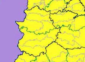 Mapa previsto por la AEMET