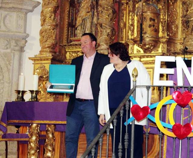 Jero Guerrero y Eva Ruiz, tras el pregón de Semana Santa