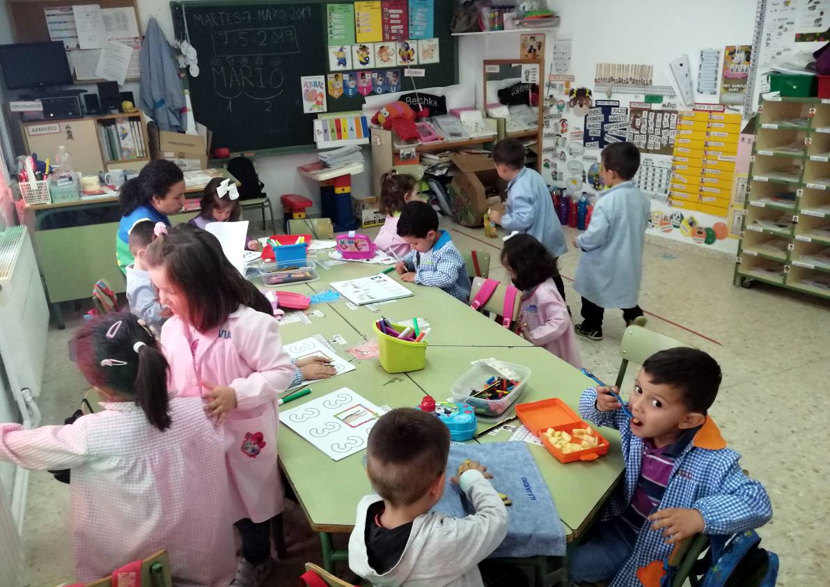 Alumnos de 3 años del CEIP Nttra. Sra. de las Nieves