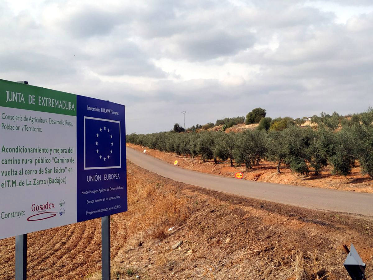 Un tramo del camino que será arreglado 