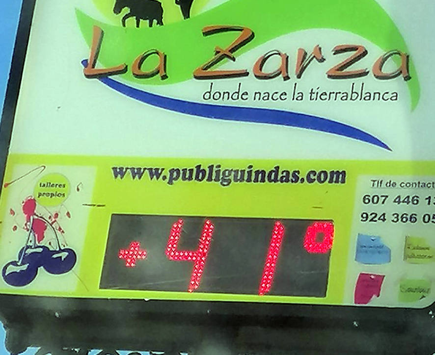 Las temperaturas podrían superar los 40 grados