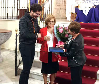 Francisca Trinidad Molina, tras la lectura del pregón