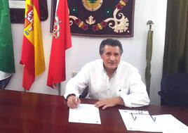 Miguel Sánchez Caballero, durante su etapa como secretario del Ayuntamiento