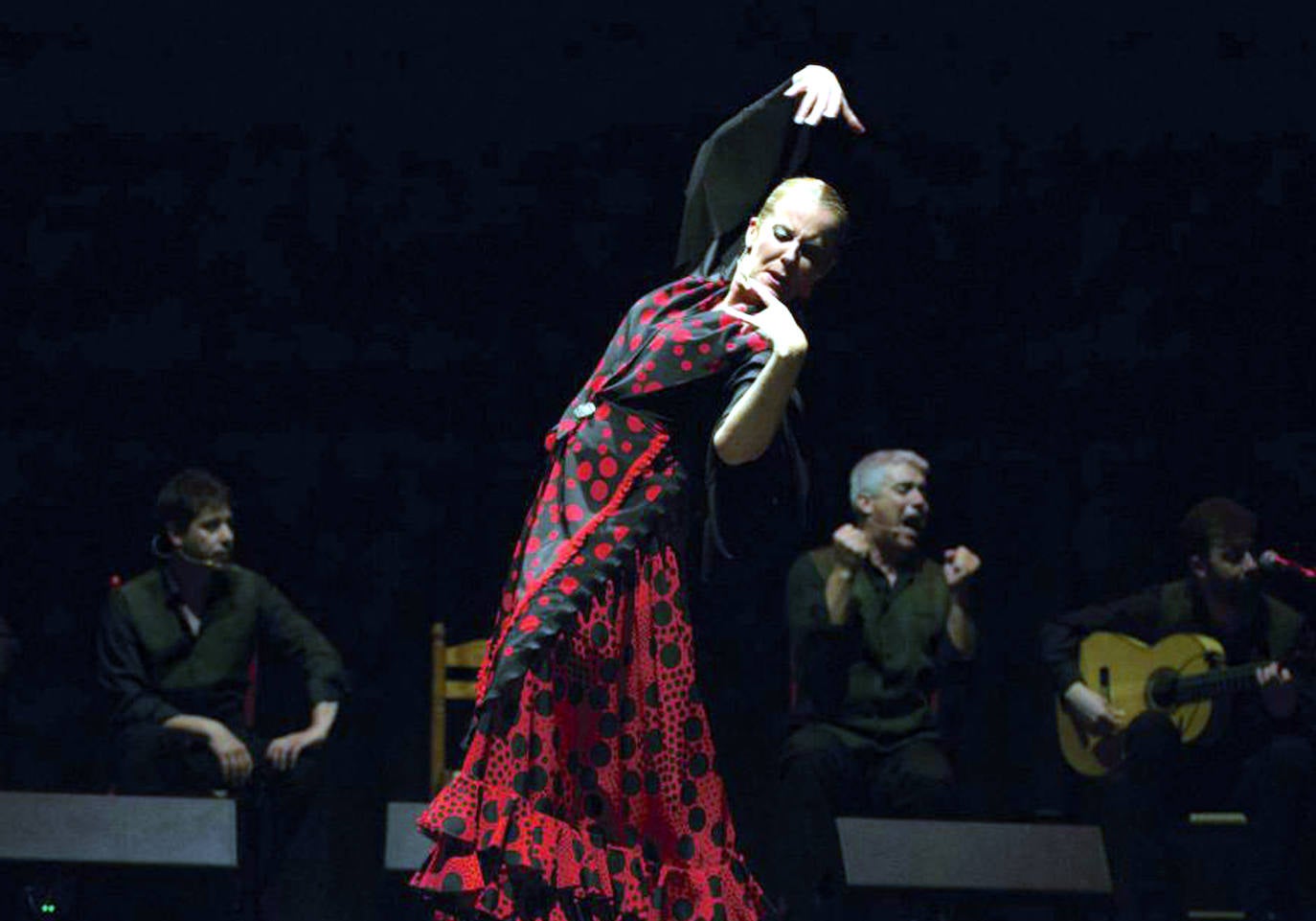 Manuela Sánchez, durante una de sus actuaciones