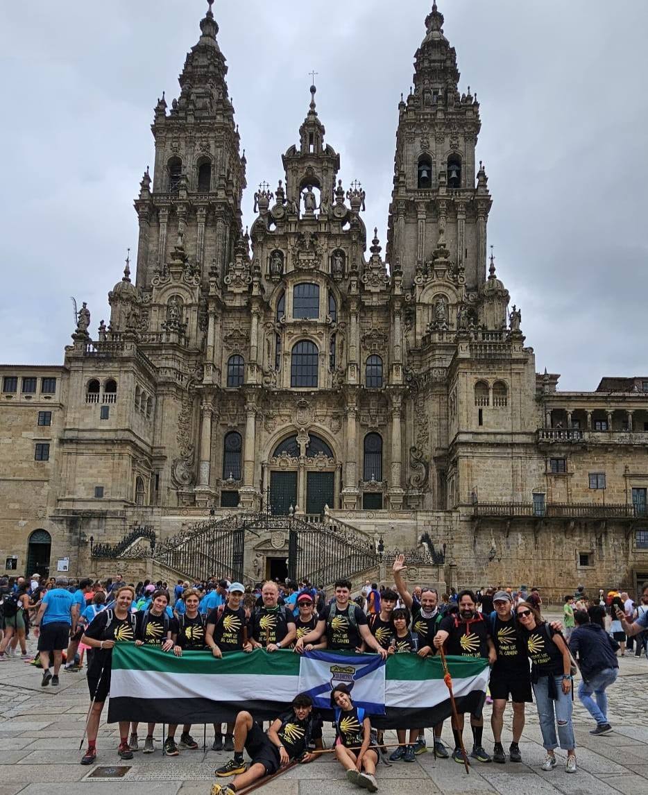 Con un grupo de amigos el pasado mes de junio