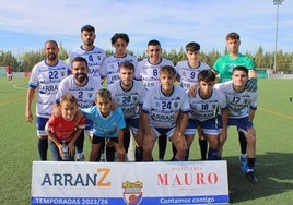 De pie: Trinidad, Javier, Joao, Torres, Sergio Y Jaime. Agachados: Cerrato, Barrero, Mario, Ventura y Gonzalo