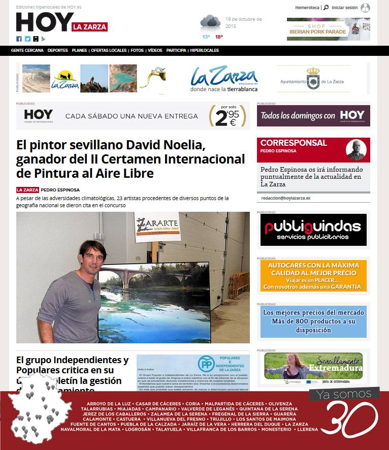 HOY La Zarza renueva su web