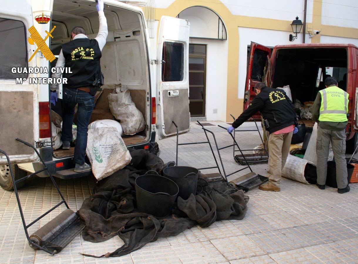 Furgonetas intervenidas a los ladrones