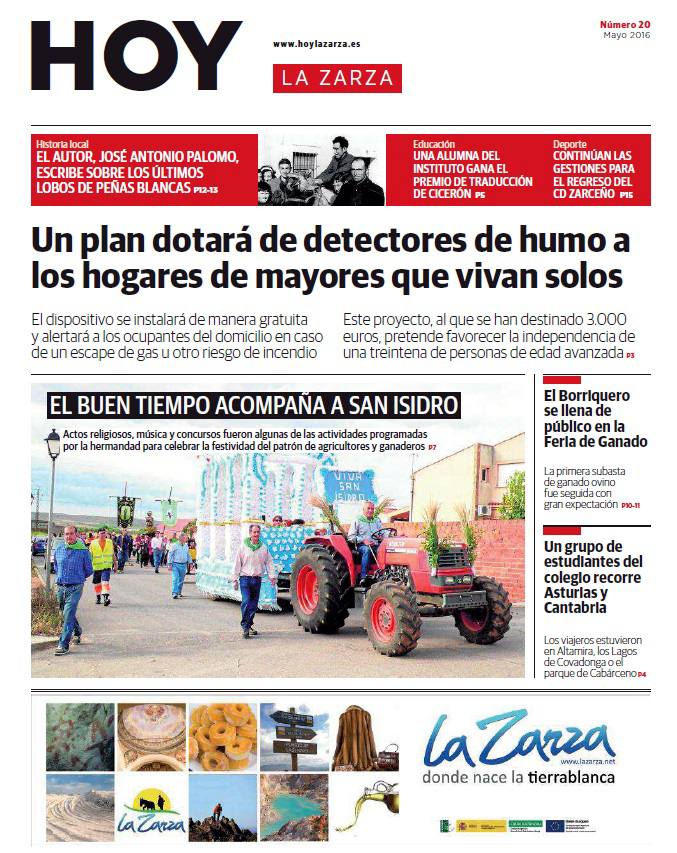 Portada del periódico de mayo